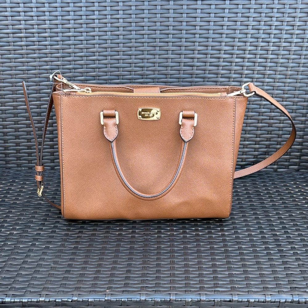MICHAEL Michael Kors Tan Leather Satchel